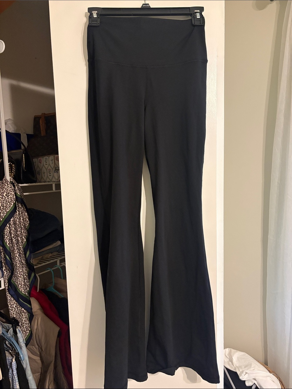 Yogalicious Black High-Waist Flared Leggings